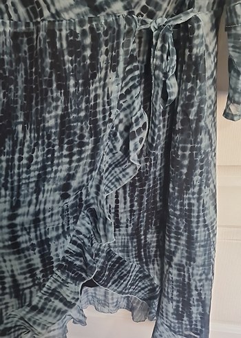 Kadın Bağcıklı Uzun Bohem Elbise - Görsel 4