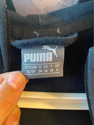 xs Beden Puma siyah ceket orjinal XS