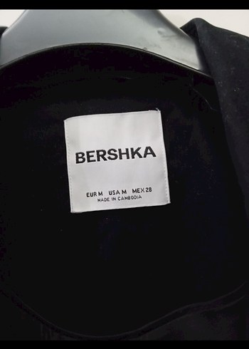 Bershka Bershka marka siyah trençkot