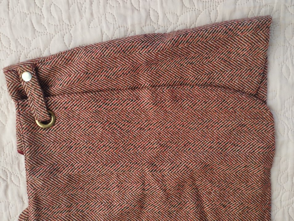 Düğmeli Kahverengi Mini Etek - Görsel 2