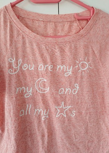 Kız Çocuk Pembe Kısa Kollu Dantelli Tişört - Görsel 2