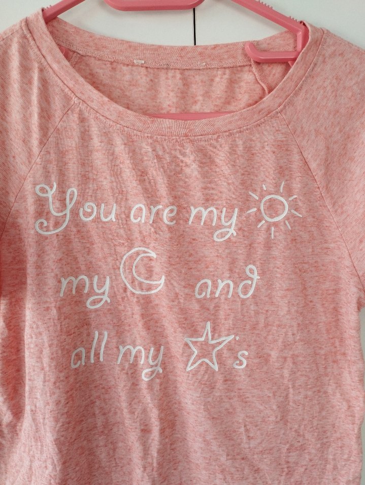 Kız Çocuk Pembe Kısa Kollu Dantelli Tişört - Görsel 2