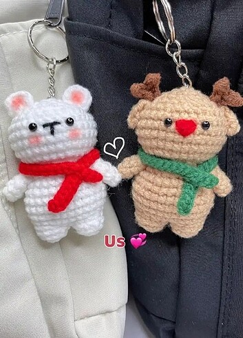 Couple örgü anahtarlık