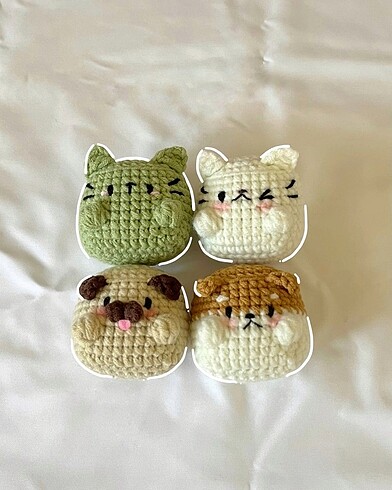 Diğer Örgü kedi anahtarlık