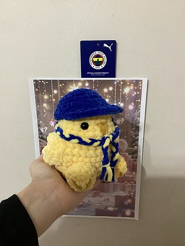 Beden Fenerbahçe kanarya örgü peluş