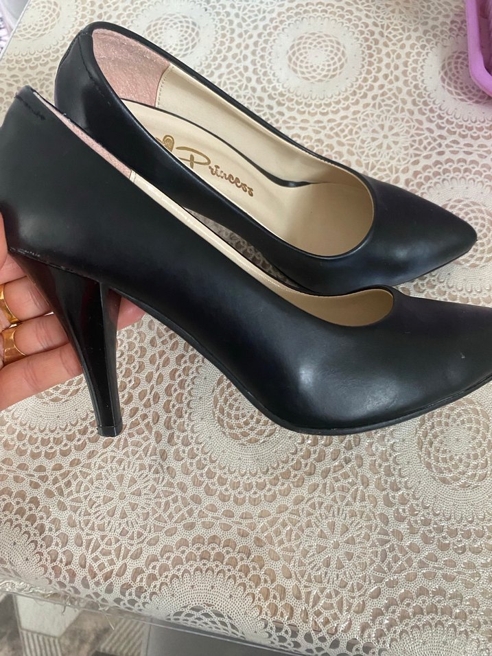 Siyah Zarif Stiletto Topuklu Kadın Ayakkabı - Görsel 3