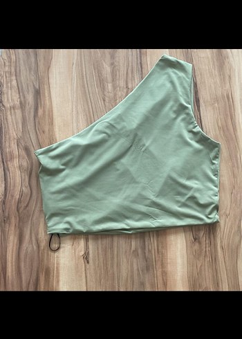 Kadın tek omuz crop bluz - Görsel 5