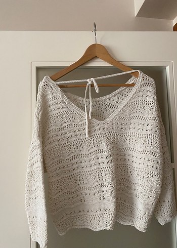 Örgü Kadın Kazak bluz - Görsel 4