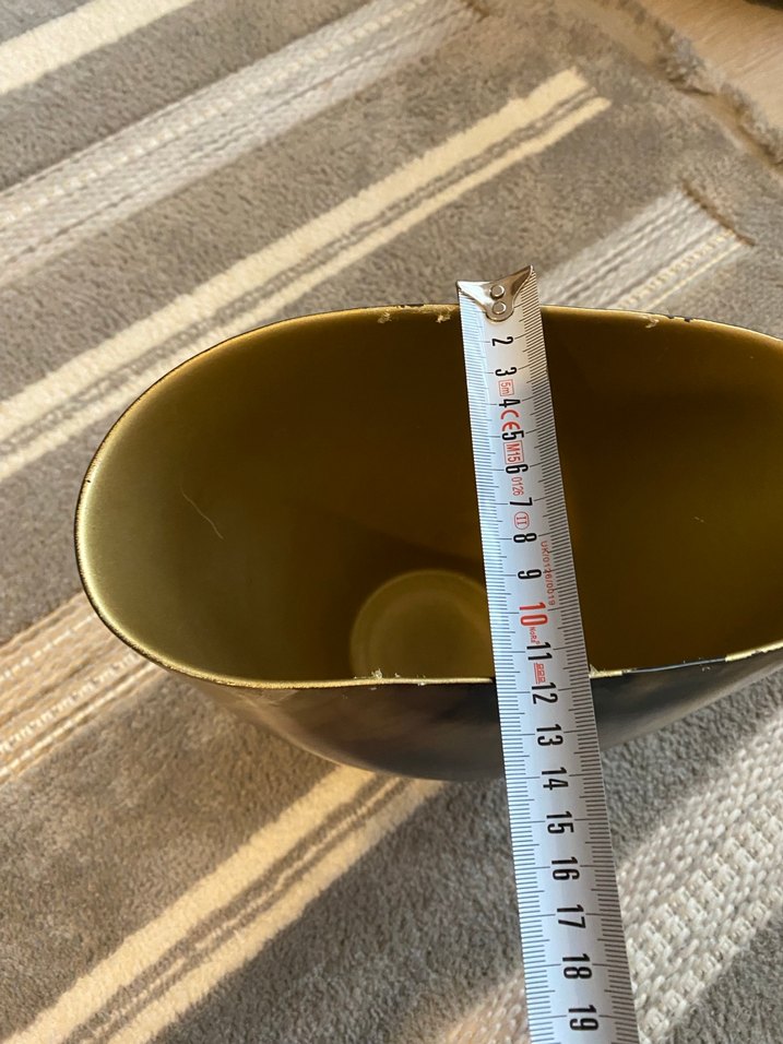 Kahverengi Siyah Tonlu Dekoratif Vazo - Görsel 4