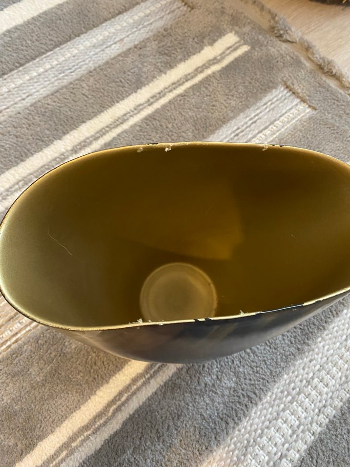 Kahverengi Siyah Tonlu Dekoratif Vazo - Görsel 5