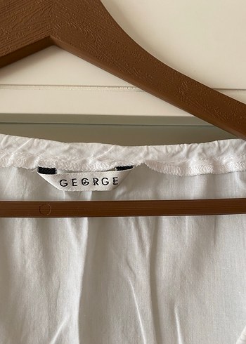 Uzun Kollu Beyaz Keten Bohem Bluz - Görsel 3