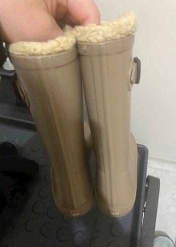 Çocuk Bej Kürklü Lastik Bot igor - Görsel 6