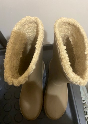 Çocuk Bej Kürklü Lastik Bot igor - Görsel 2