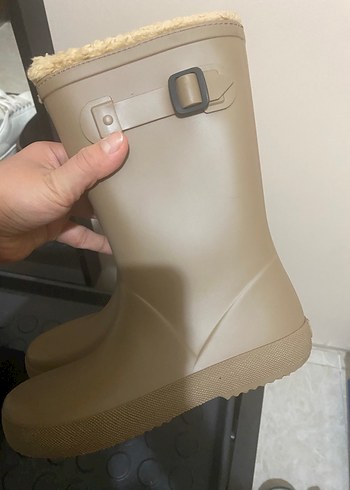 Çocuk Bej Kürklü Lastik Bot igor - Görsel 3