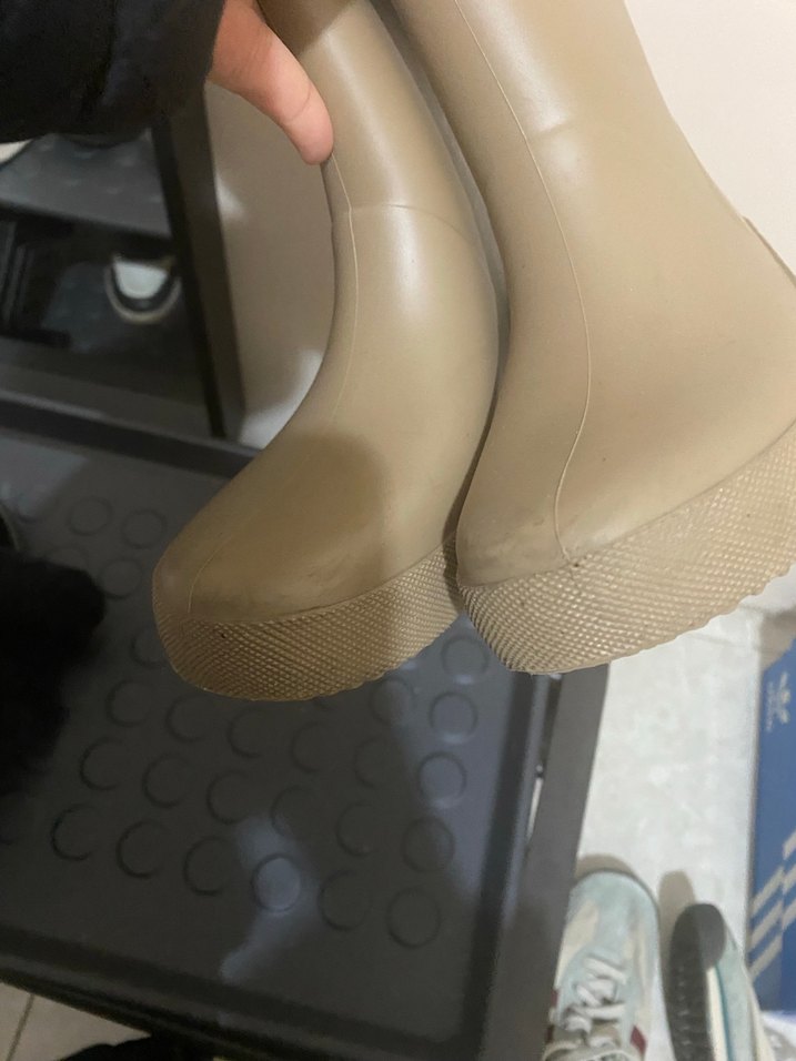 Çocuk Bej Kürklü Lastik Bot igor - Görsel 5