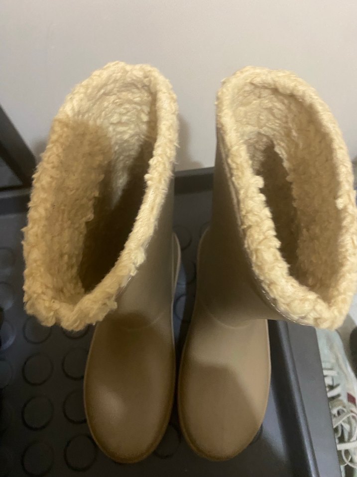 Çocuk Bej Kürklü Lastik Bot igor - Görsel 2