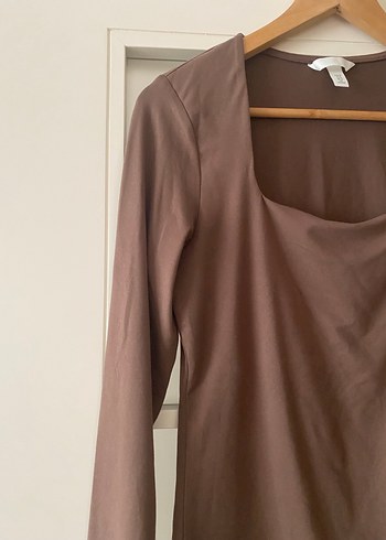 Kadın u yaka Uzun Kollu  Bluz - Görsel 2