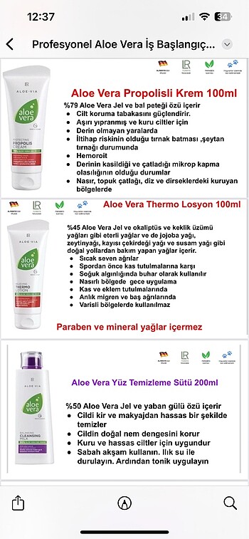 Bakım ürünleri