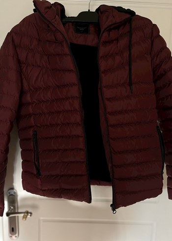 Bordo erkek Midi Kışlık Mont