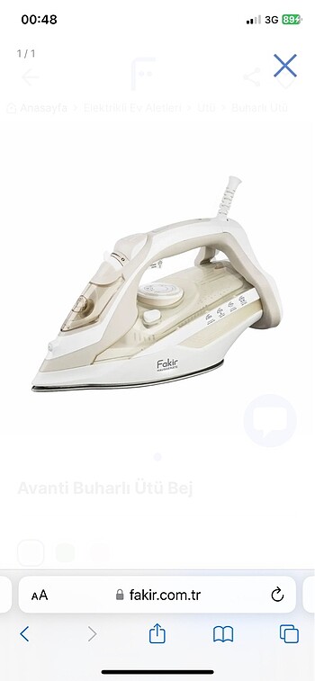 Fakir 2800 w ütü daha kutusu dahi açılmadı