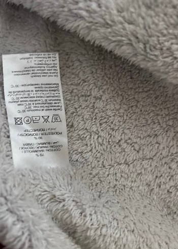 Bordo Kapüşonlu pamuklu - Görsel 4