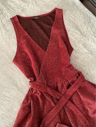 xl Beden Simli mini elbise