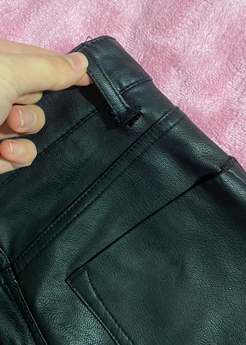 Deri dar paça pantolon - Görsel 4