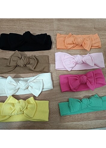 8 adet kız bebek bandana