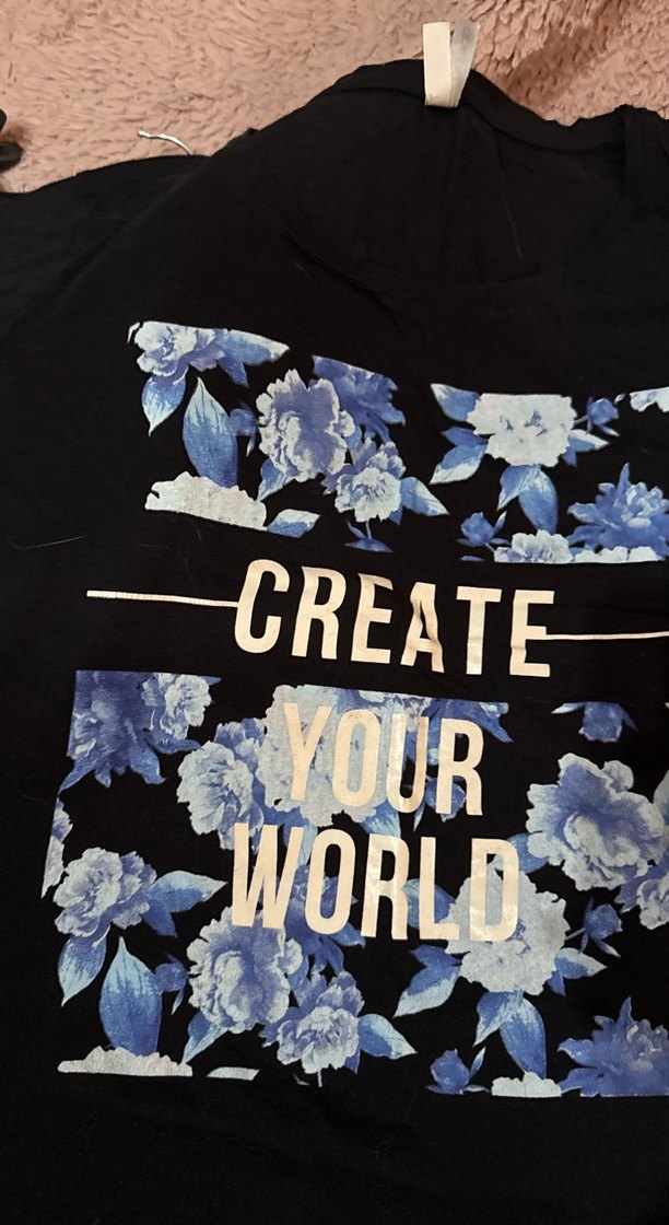 Baskılı Siyah Mini Hamile Tişörtü - Görsel 2