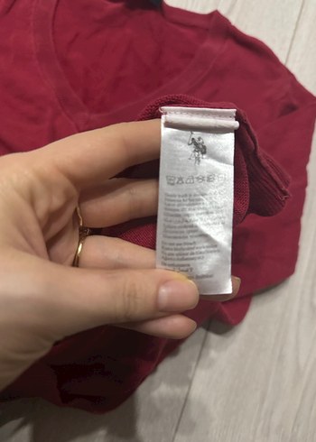 Bordo V Yaka Kadın Triko Kazak - Görsel 4