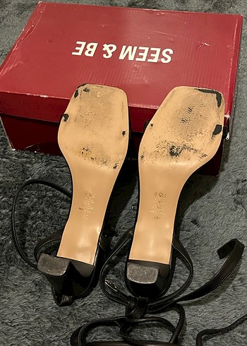 Klasik Siyah Topuklu Kadın Ayakkabı - Görsel 7