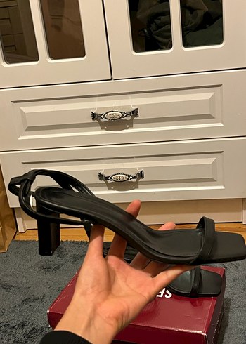 Klasik Siyah Topuklu Kadın Ayakkabı - Görsel 5