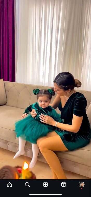 Anne kız doğum günü kombin anne kız abiye kombin