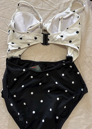 Puantiye Desenli Kadın Mayo - Görsel 3