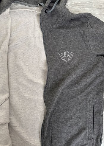 Beymen Gri Kapüşonlu Fermuarlı Erkek Sweatshirt - Görsel 2