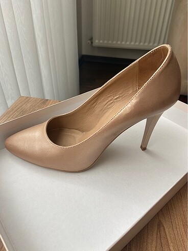 36 Beden ten rengi Renk Hotiç Stiletto Topuklu Ayakkabı
