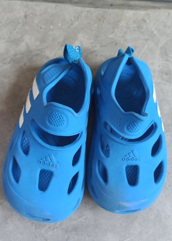 Mavi Adidas Erkek Çocuk Terlik Velcro