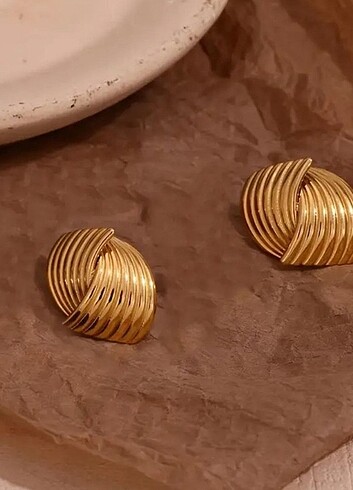 Diğer çelik vintage Gold küpe