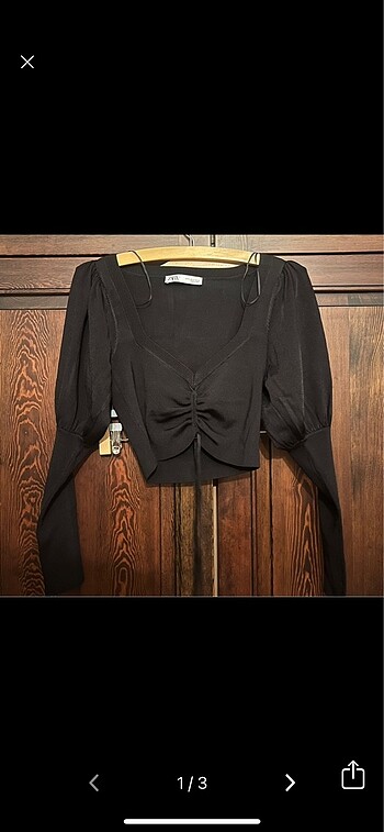 ZARA Crop Bluz