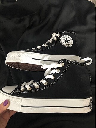 Converse Siyah platform converse