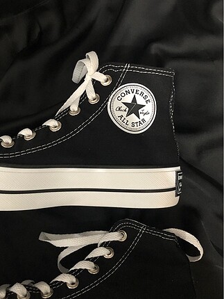 38 Beden Siyah platform converse