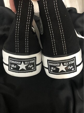 38 Beden siyah Renk Siyah platform converse