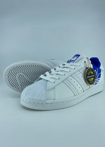 43 Beden beyaz Renk Adidas süperstar mavi