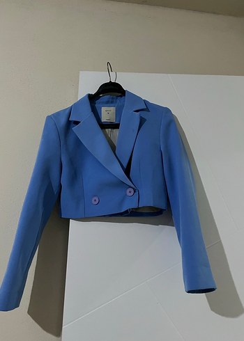 Mavi Kısa Blazer Ceket - Görsel 2