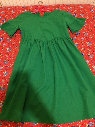 Yeşil cici elbise
