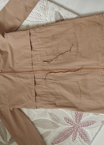 36 Beden camel Renk Trençkot