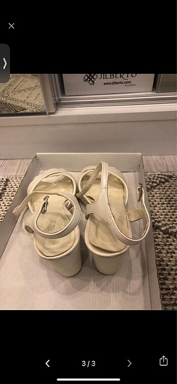 37 Beden Beyaz gelinlik ayakkabısı