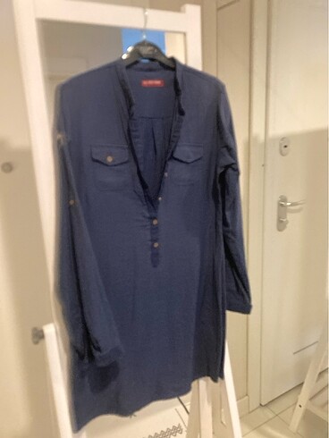 U.S Polo Assn. Spor slim,şık lacivert elbise