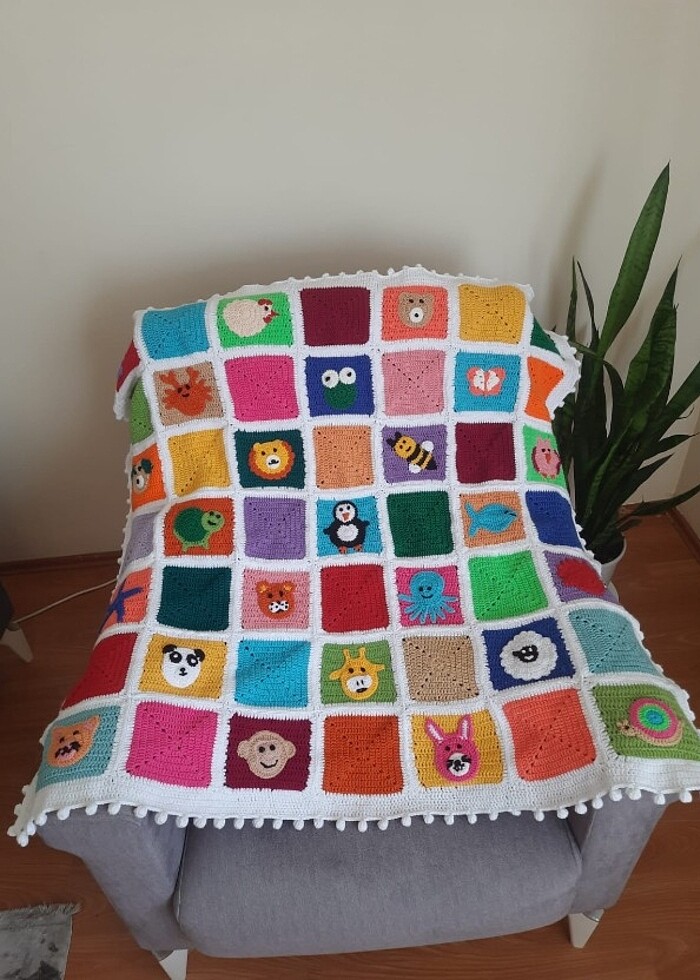 Motifli battaniye  - Görsel 4