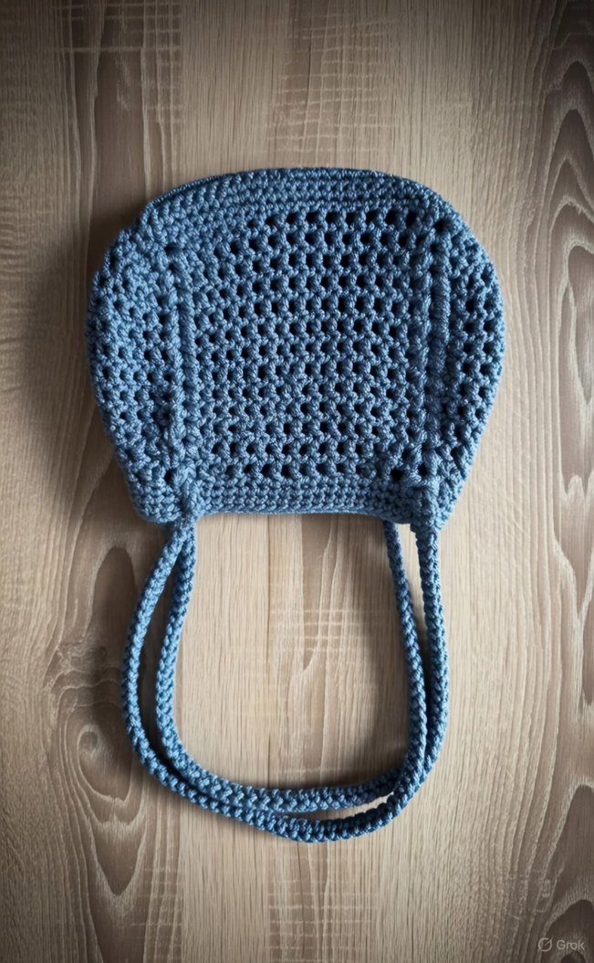 Örgü Bohem Çanta - Görsel 5